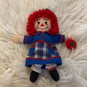3X9” RaggedyAnn Doll with “I love you” on heart